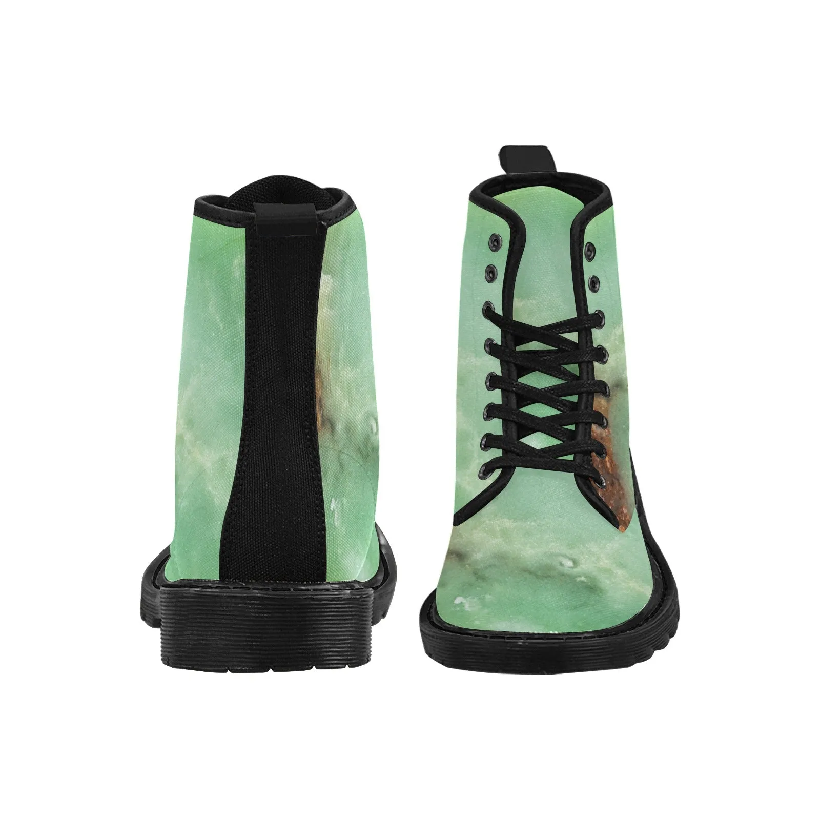 Women's Lace Up Boots - Chrysoprase