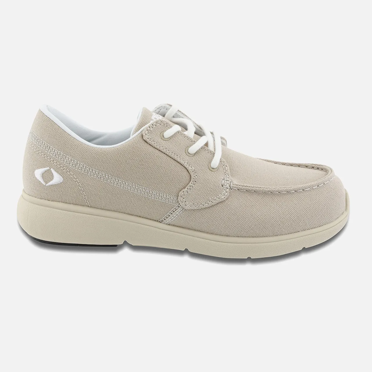 Women's Moc Toe Canvas Loafer - Tan