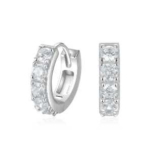 Women's Moissanite Classic Hoop Earring