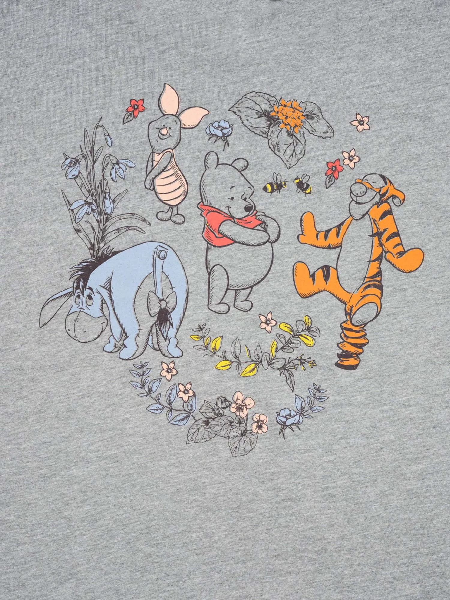 Women's Plus Size Winnie The Pooh T-Shirt Botanical Eeyore Tigger (Size 2X Only)
