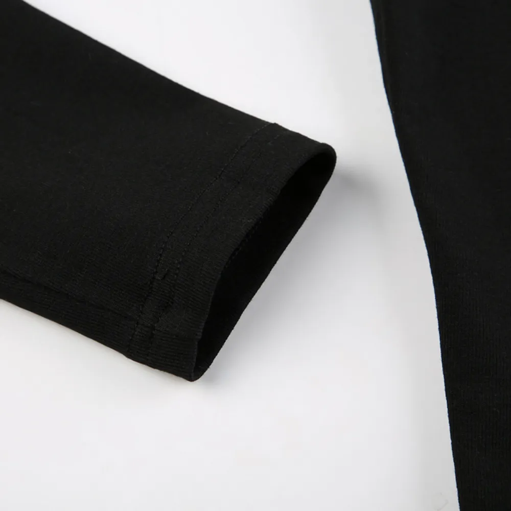 Women's Square Neck Slim Long Sleeve