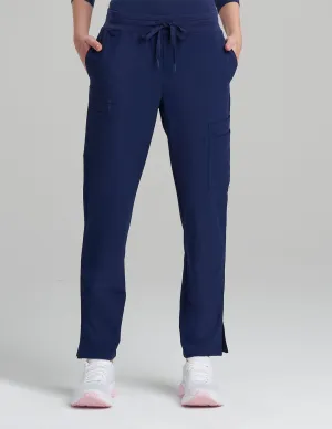 Womens Straight Leg Scrub Pants - Navy