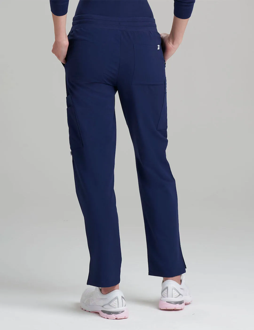 Womens Straight Leg Scrub Pants - Navy