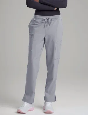 Womens Straight Leg Scrub Pants - Stone Gray