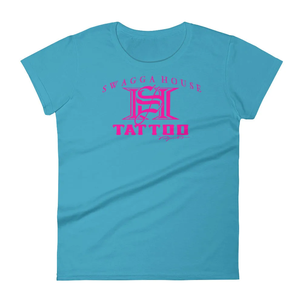 Women's Swagga House Shirt Pink Logo (More Colors Available)