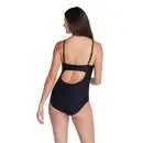 Women's Texture Adjustable Thin Strap One Piece Swimsuit