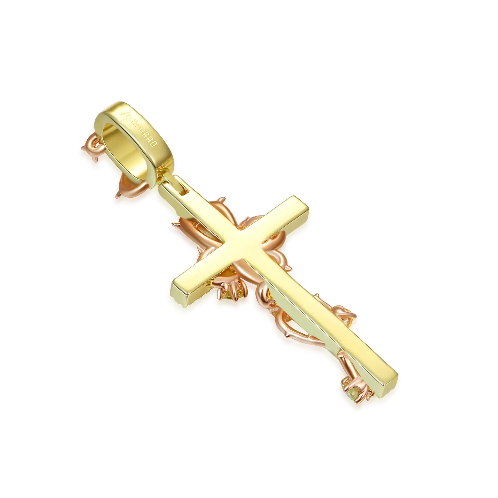 Women's Thorned Rose Cross Pendant