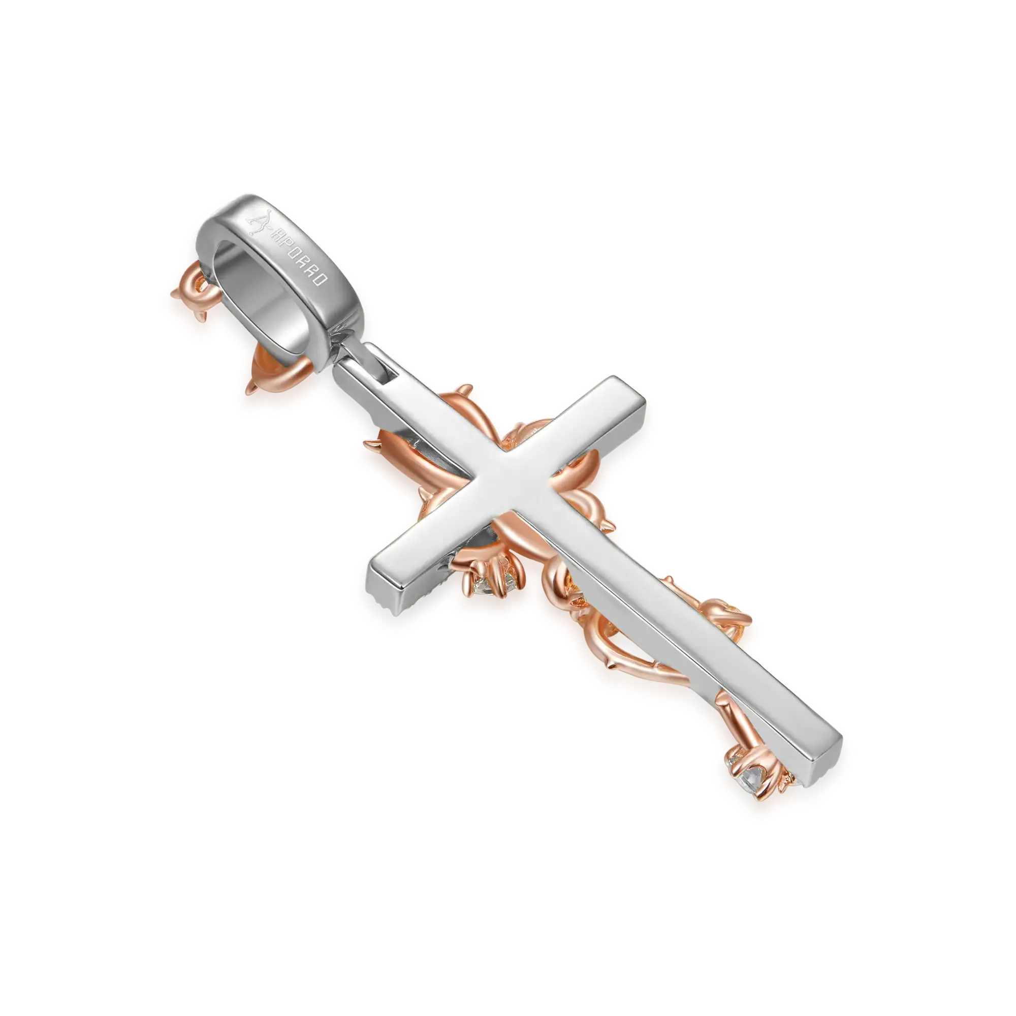 Women's Thorned Rose Cross Pendant