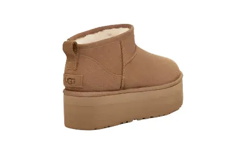 WOMEN'S UGG CLASSIC ULTRA MINI PLATFORM | CHESTNUT