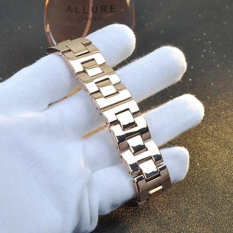 Women's Watch starry sky rhinestone rose gold starry embellishment dial stainless steel strap elegant watch
