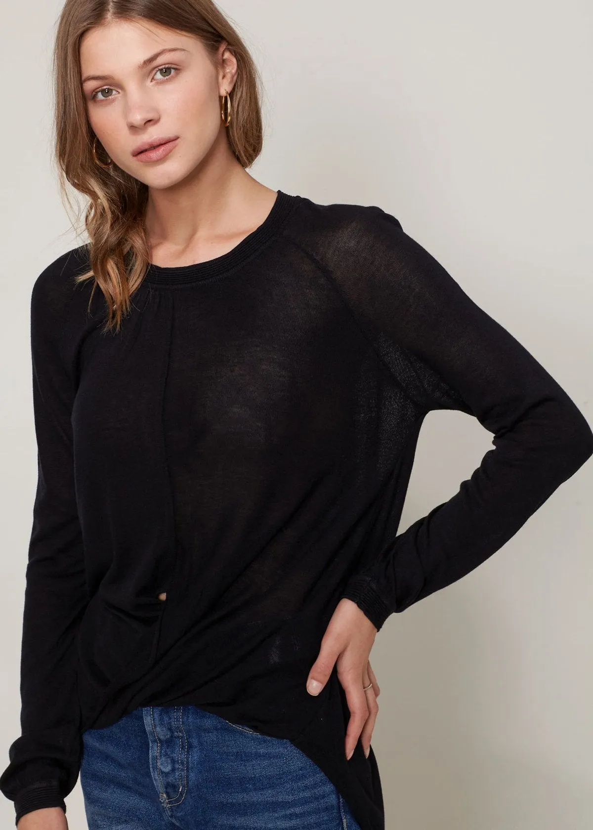Women's Wrap Hem Sweater