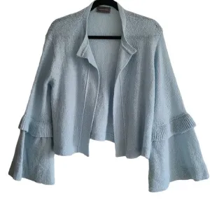 WOODEN SHIPS Paola Buendia Open Front Bell Sleeve Cardigan Women's S/M