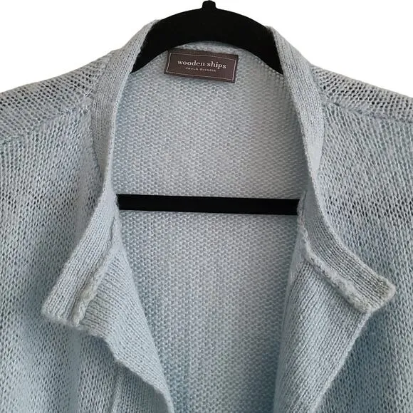 WOODEN SHIPS Paola Buendia Open Front Bell Sleeve Cardigan Women's S/M