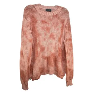 Wooden Ships Tie Dye Sweater Women's Size M L Coral Peach