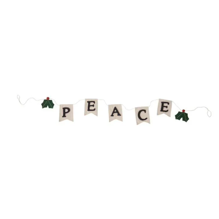Wool Felt Salutations Garland