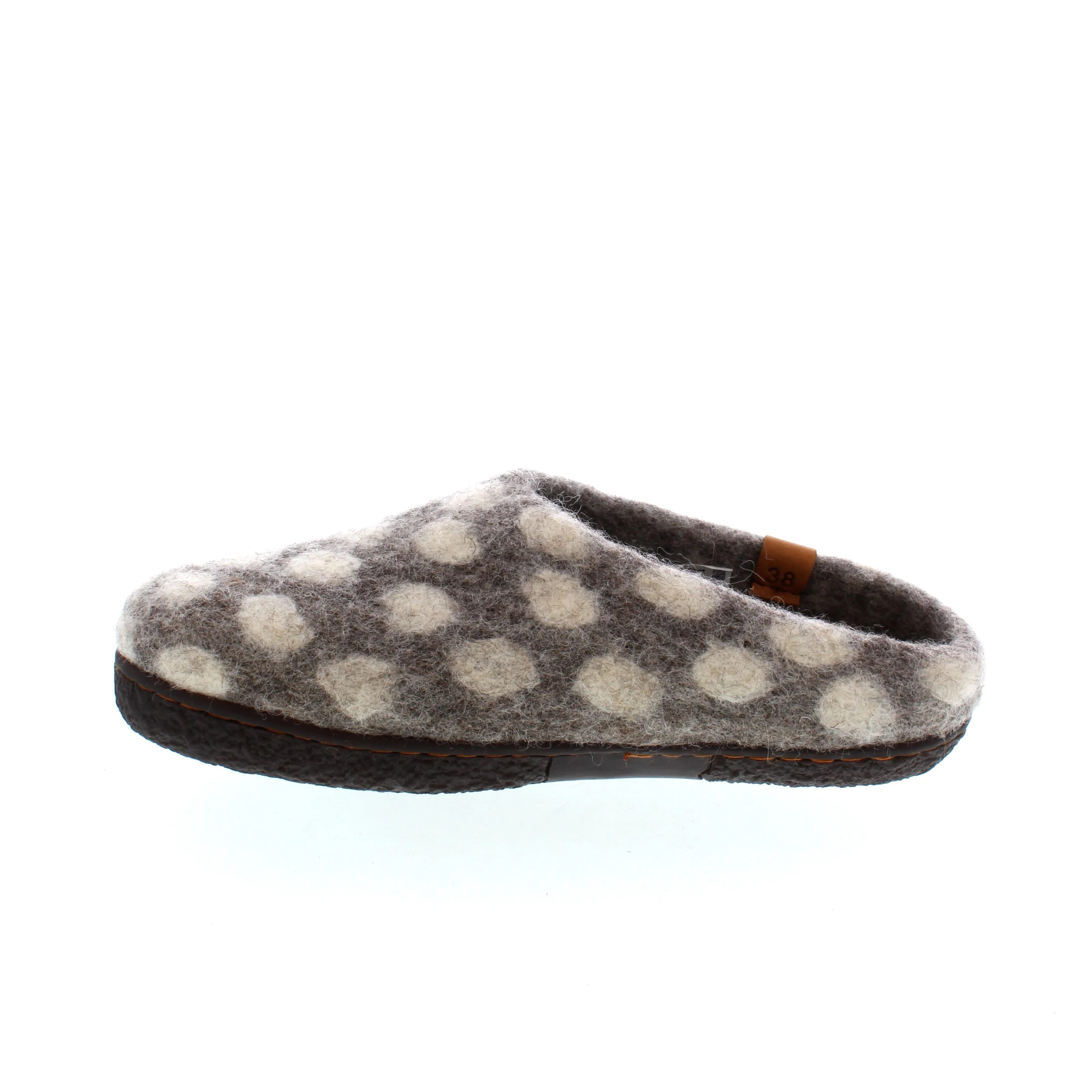 Wool Lhasa - Grey/White Dots