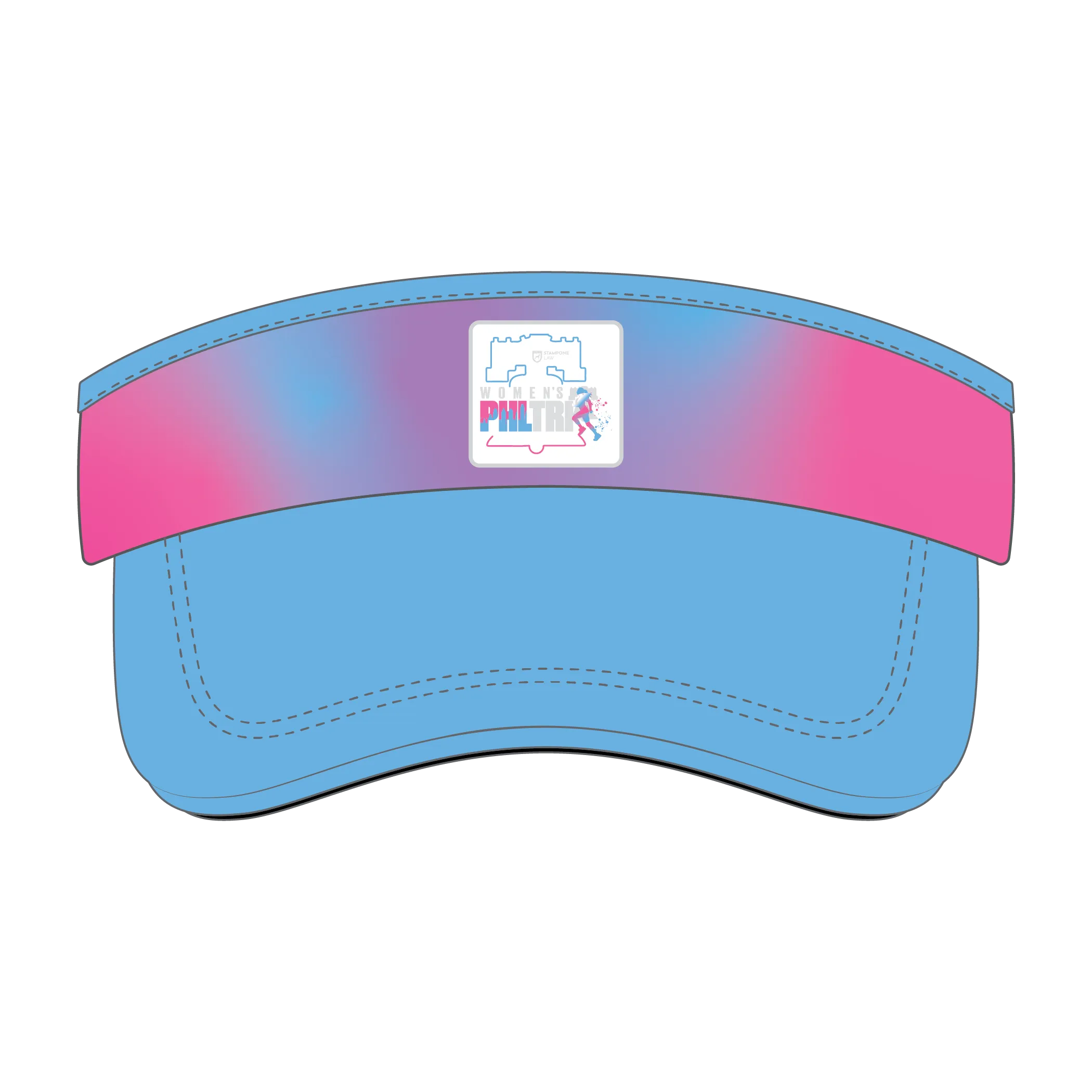 WPT Visor -Pastel- Elastic-back- Logo
