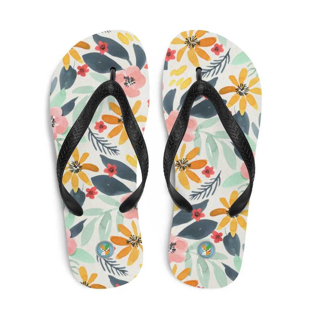 Yellows and Grays - Flip-Flops