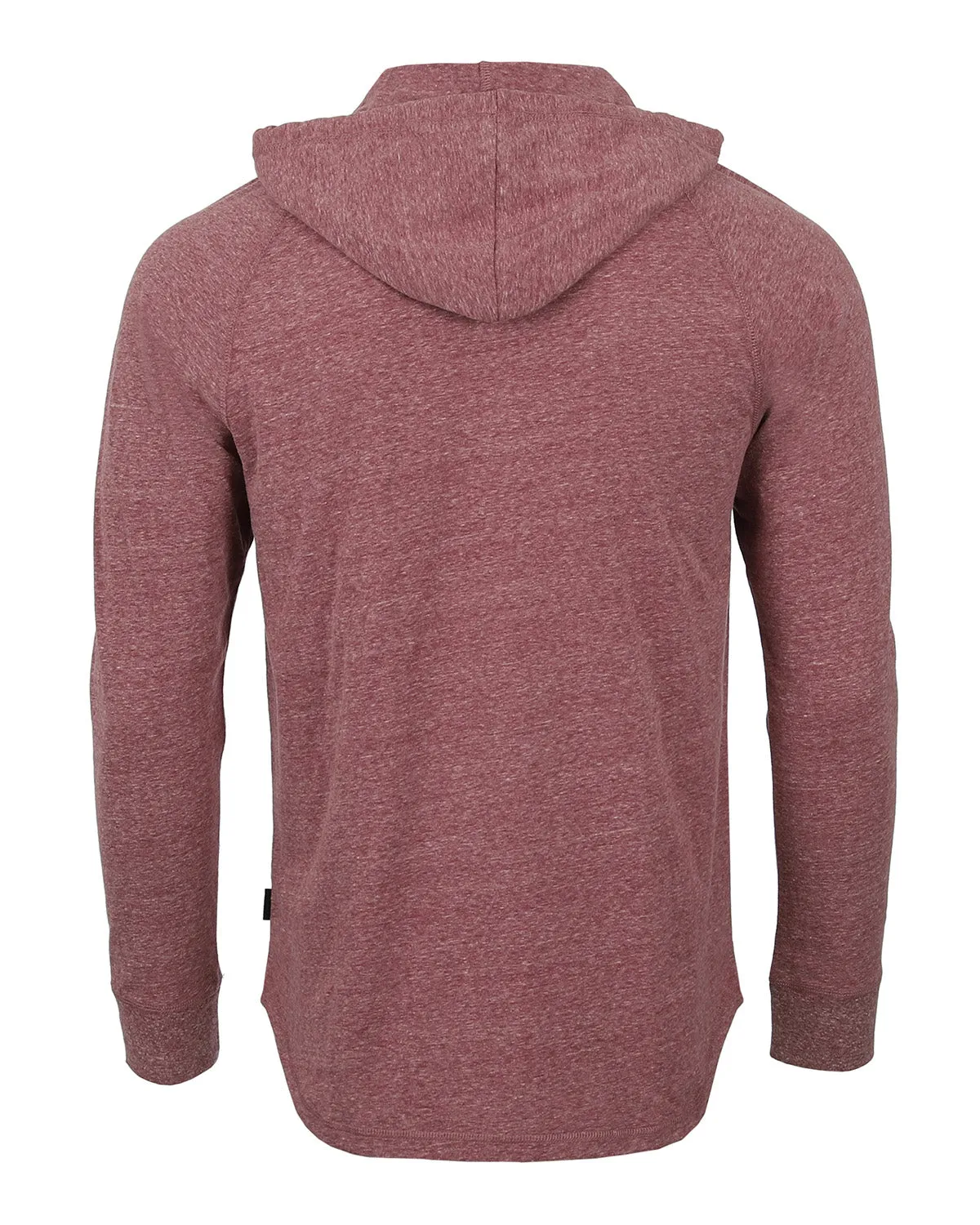 ZIMEGO Men's Long Sleeve Henley Raglan Hoodie with Kangaroo Pocket