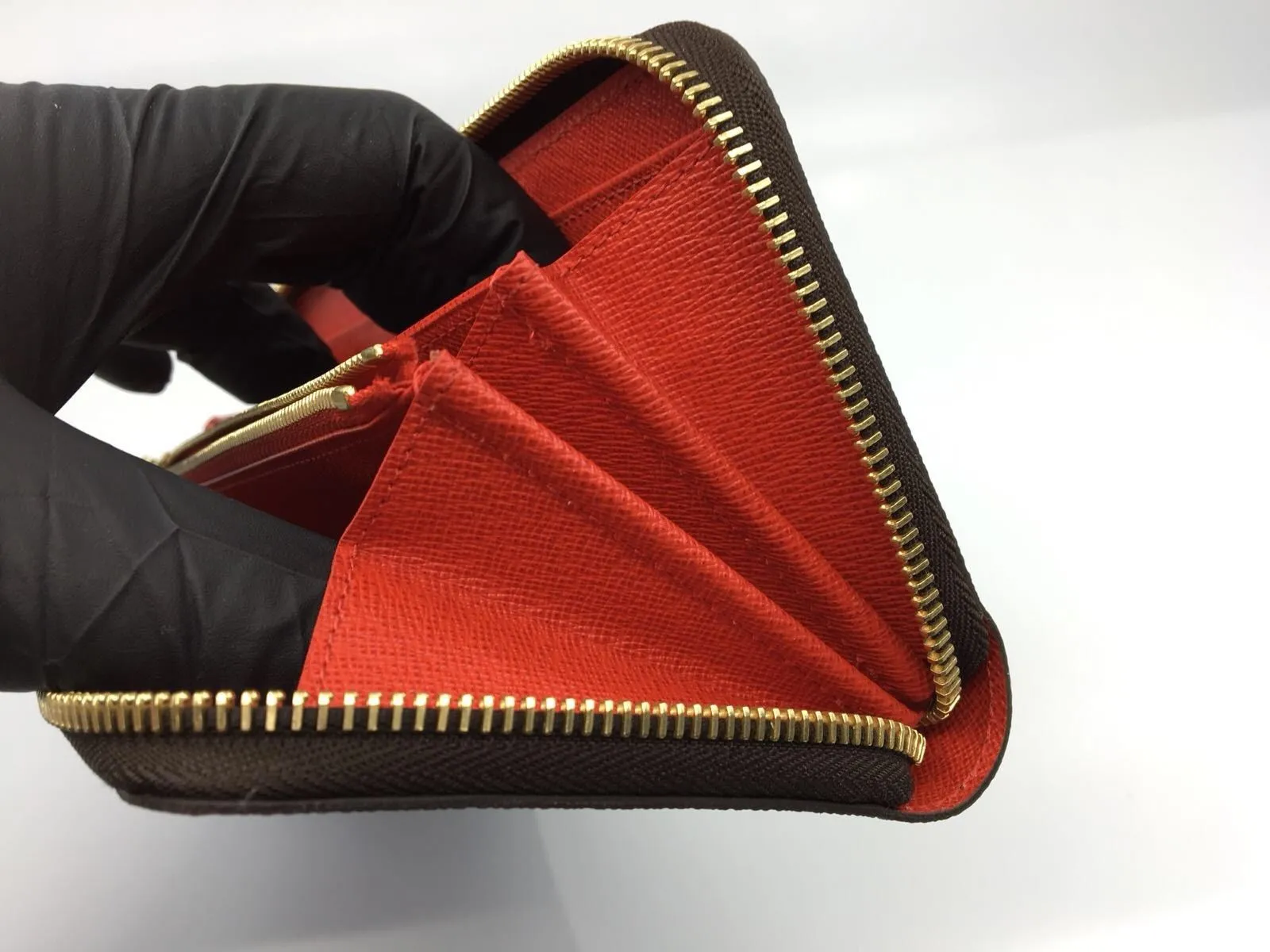 Zippy Wallet Monogram Canvas Red Lining