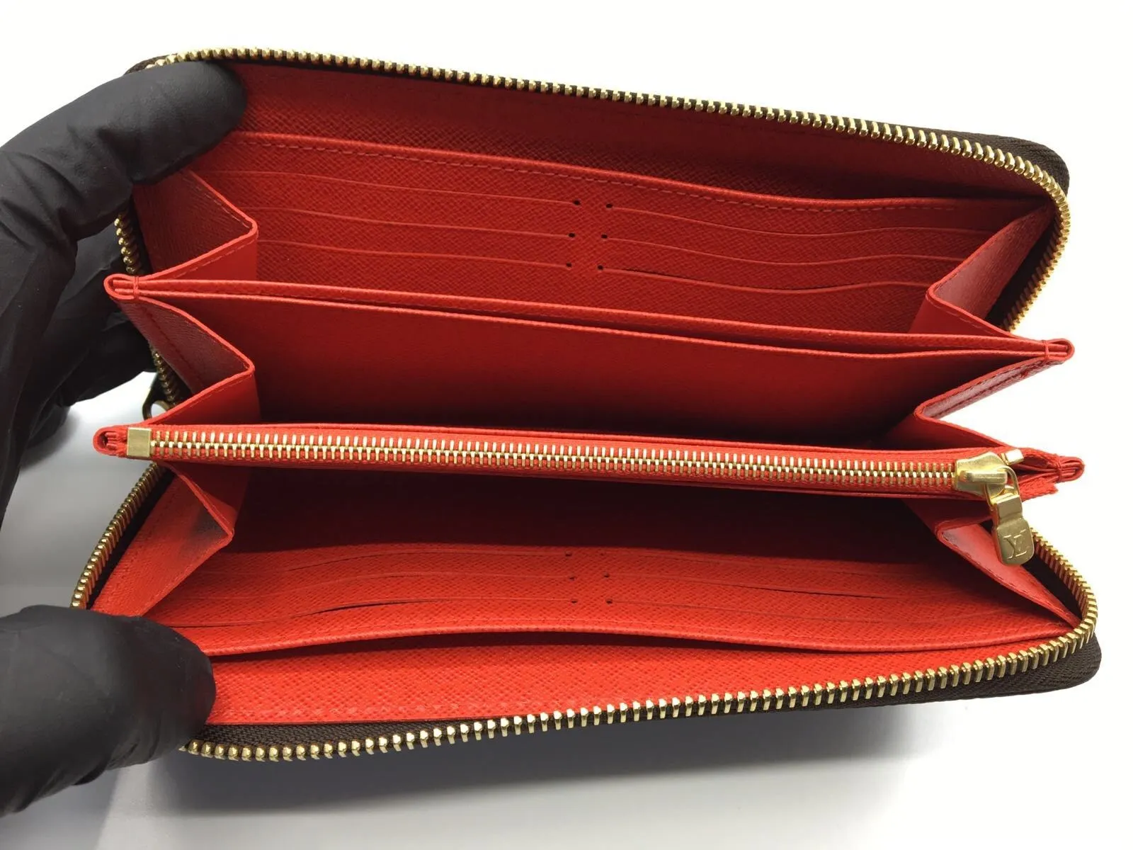 Zippy Wallet Monogram Canvas Red Lining