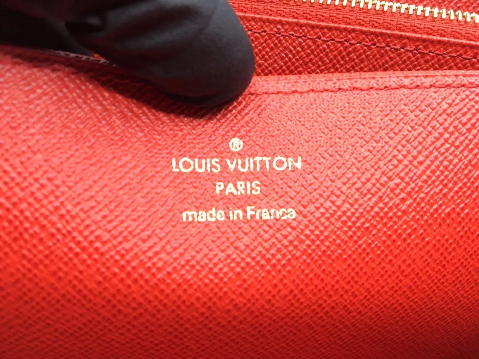 Zippy Wallet Monogram Canvas Red Lining
